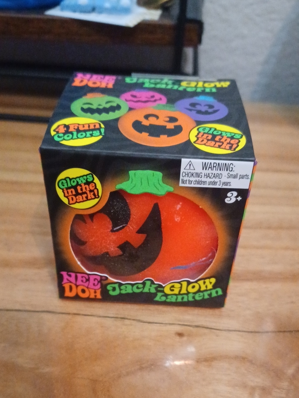 Nee Doh Jack-Glow Lantern - Orange Pumpkin Squishy Toy